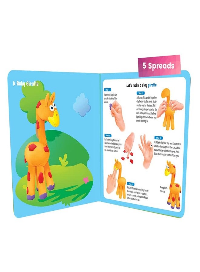 BRIJBASI Hello Friend Clay Modeling Board Book- with 10 Non-Toxic Colour Clay for Kids + 5 Spreads, 4+ yrs. - Image 2